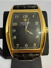 【Rare Vintage】 Raymond Weil Geneve 2661 18k Gold Plated Winding Mens Watch