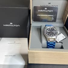HAMILTON Khaki Field 38 mm Automatic H70455133 80 Hour New With Box and Papers