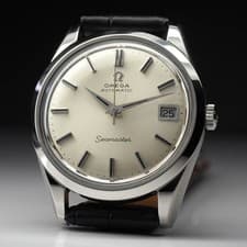 OMEGA Seamaster Automatic Cal565 Mens Watch Dolphin Hands Leather Band Working