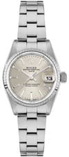 Rolex Oyster Perpetual Date Silver Dial Oyster Steel 26mm Women's Watch 69240