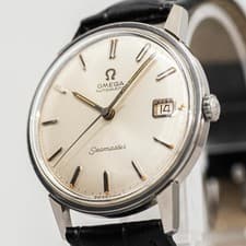 Vintage 1966 *NEAR MINT* OMEGA Seamaster Cal.565 Automatic Date Silver 34mm Men
