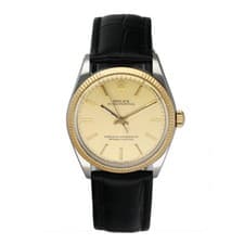 Rolex Oyster Perpetual 1005/3 Champagne Dial Mens Watch Box Papers