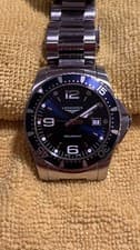 Longines HydroConquest Blue Dial Stainless Steel Diver Watch 300m ref:69