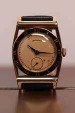 14K YELLOW GOLD HAMILTON PIPING ROCK WRIST WATCH PRESENTATION BOX 1950 RUNNING