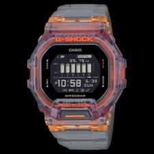 Casio G-Shock G-SQUAD GBD-200SM-1A5 Skeleton Orange Bluetooth Fitness Watch New