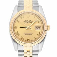 Rolex Datejust 36mm Two Tone Jubilee - Roman Dial - Hidden Clasp