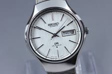 Near MINT SEIKO Lord Matic 5606-8120 Day Date Auto Serviced Men's Watch 1976