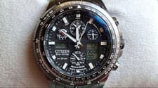 CITIZEN Promaster PMV65-2242 Chronograph Watch 6.89in Wrist Titanium