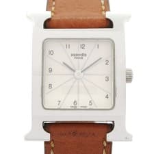 HERMES H Watch HH1.210 2****** Brown Women's Wrist Watch