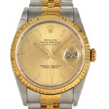 Authentic [Unserviced - Value Price] Rolex Datejust 16233 SSxYG Mechanical A...