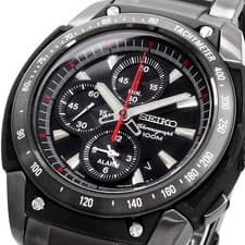 SEIKO Men s Watch Overseas Model Alarm Chronograph Business Casual SNAD49P1