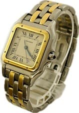 Cartier Panthere De Cartier MM 183949 Ivory Quartz Womens Watch Excellent A6422