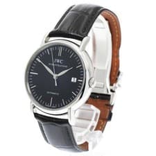 IWC SCHAFFHAUSEN PORTOFINO IW356305 39mm SS Black Dial Automatic Date #C526