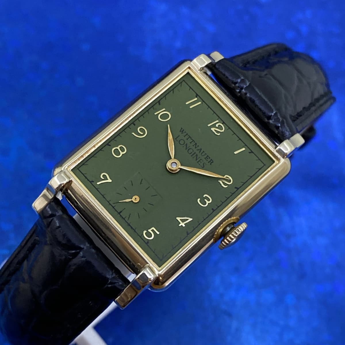 Vintage 1950’s Man’s WITTNAUER LONGINES Revue Stunning Dial Serviced & WARRANTY