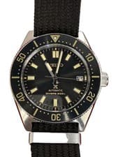 Seiko Automatic Watch Analog BLK BRW SS 6R35-00P0 Used