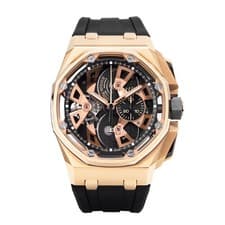 Audemars Piguet Royal Oak Offshore Watch 45MM Transparent Index Hour Markers ...