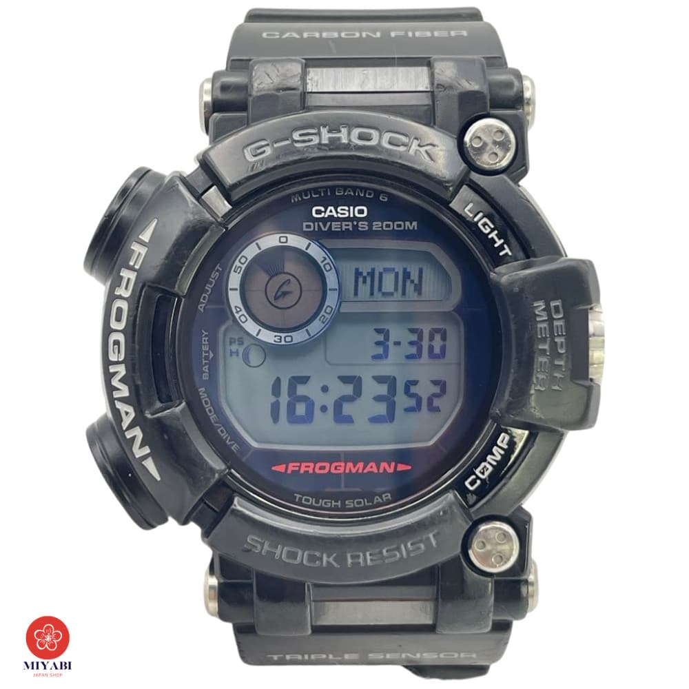 CASIO G-SHOCK GWF-D1000-1JF FROGMAN Black Diver Solar Radio Depth Meter W/ Box