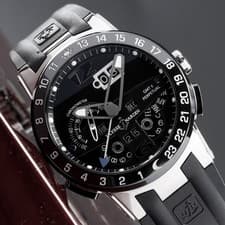 Ulysse Nardin El Toro 43mm Steel Black Dial Steel Rubber Strap 320-00