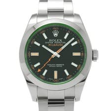ROLEX Milgauss 116400GV Black Case Size 40 x 40 mm Men's Used Watch #32331