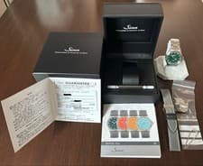 Sinn 556 EG Emerald Green Dial on H-Link Bracelet + Canvas Strap Limited Edition