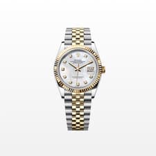 Unworn Rolex Datejust 36mm, 18k YG/SS, MoP diamonds, Jubilee, 126233, dated 2026