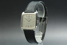 Vintage 1970s Omega Geneve Men's Silver Dial SS Manual Wind TV Case [Near Mint]