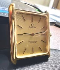 Omega De Ville Tank Dress Watch Square Automatic 28x35mm Classic Vintage