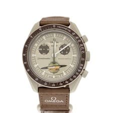 SWATCH◆Quartz watch/MOON SWATCH/SATURN/Analog/--/BEG/BRW/V8/