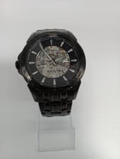 BULOVA 98A147 Skeleton automatic watch BLK Authentic From Japan
