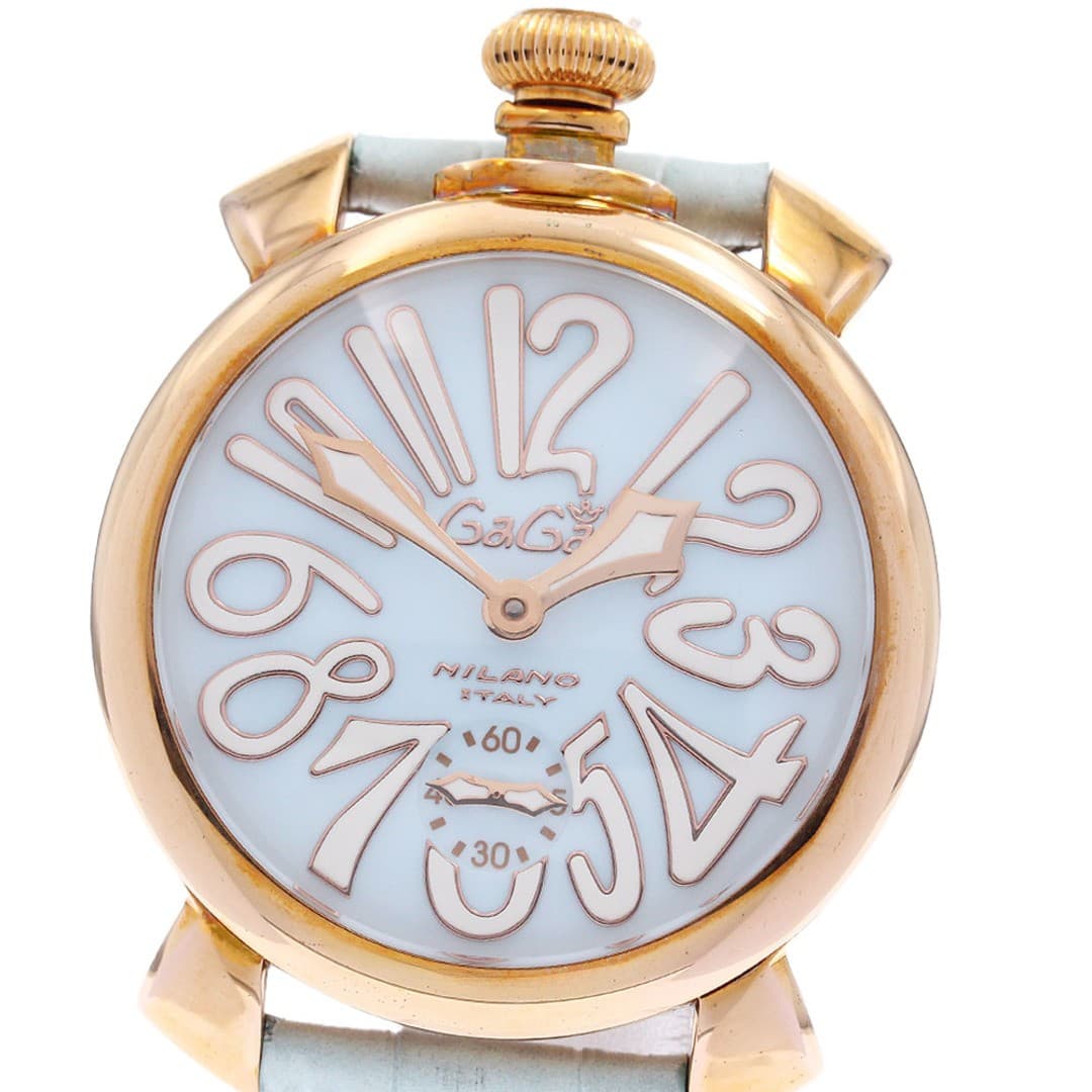 GaGa MILANO Ref.5011.03S Small Second Manual Winding Men's Watch Used From Japan