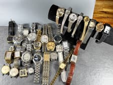 Watch Lot Repair Seiko Citizen Bulova Vintage Quartz Automatic Parts AS-IS