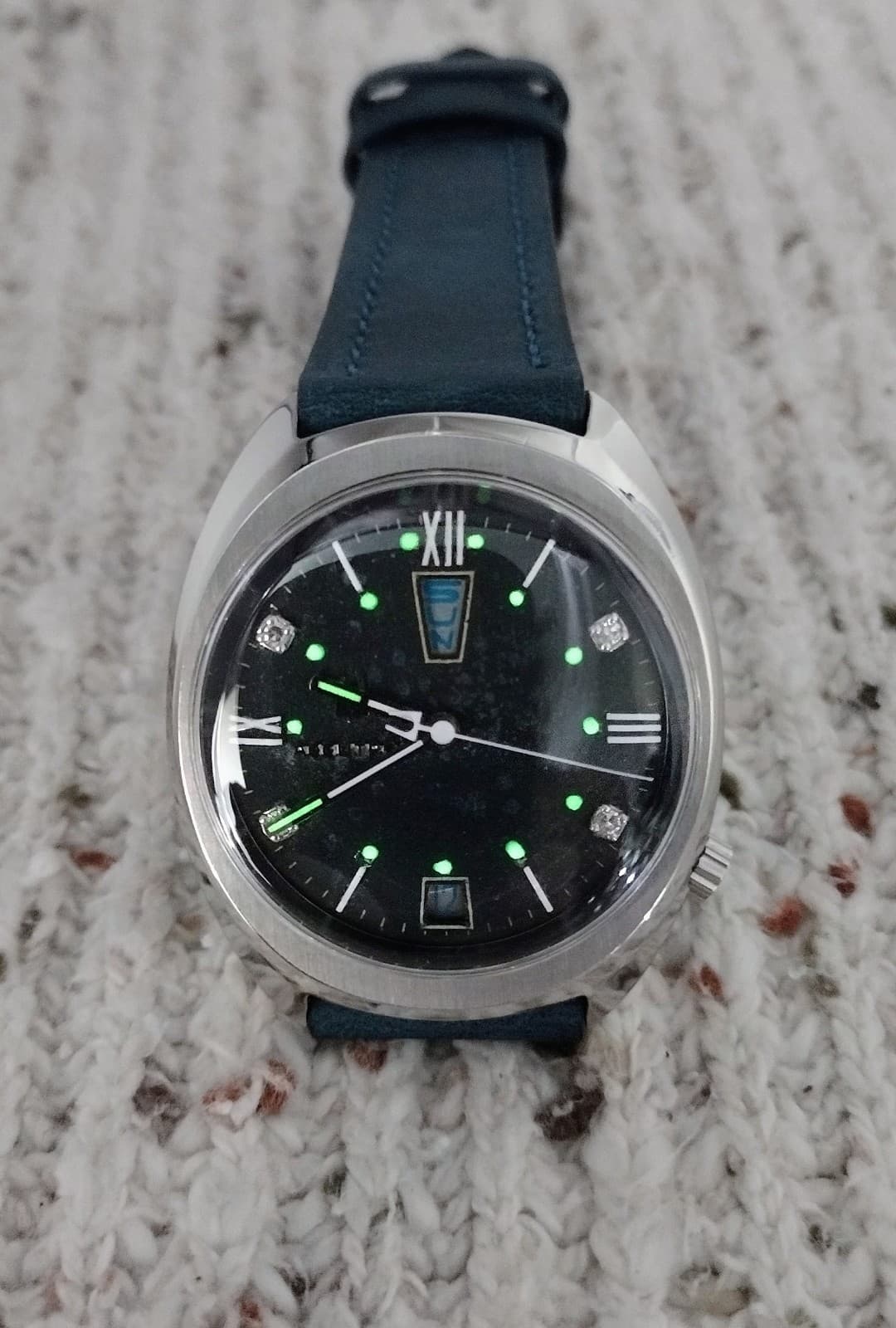 Bulova Accutron 2182 N3 1973 Up And Down Day Date.  New Lume Serviced