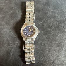 Tag Heuer Professional 166 Silver Watch Bezel Runs & Used