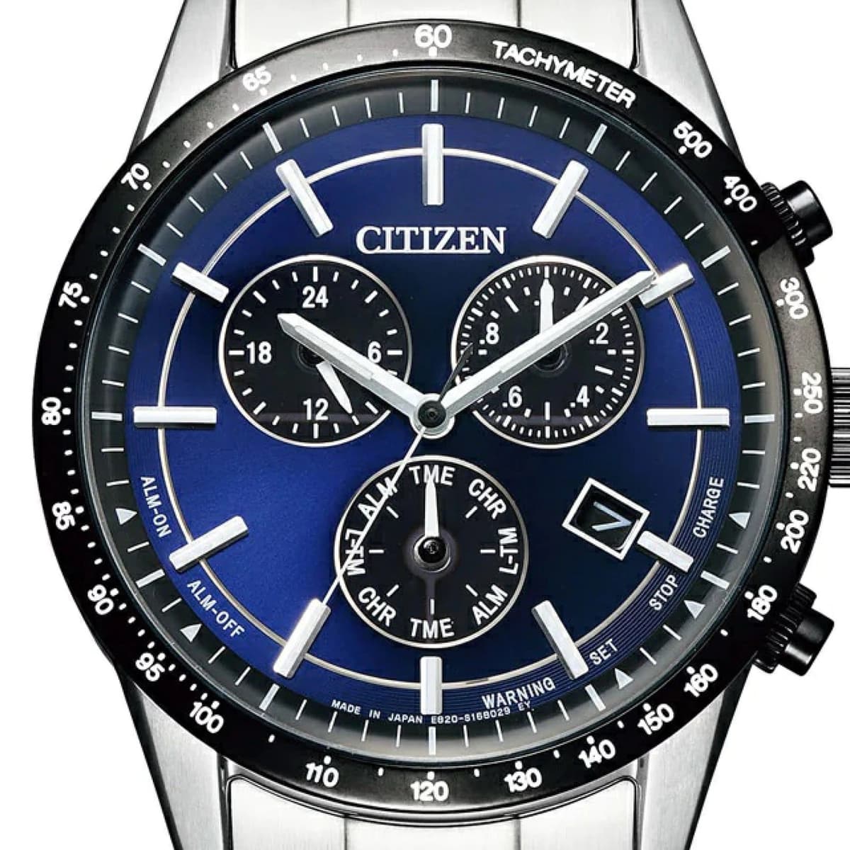 Citizen Collection BL5496-96L Eco-Drive Chronograph Blue Dial Made in Japan New