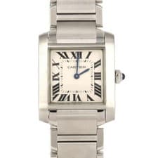 Authentic Cartier Tank Française MM WSTA0005 Stainless Steel Quartz #230-00...