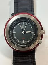 SEIKO ALBA ORVITAX V701 2K40 Wristwatch Stainless Red Case NB/NA