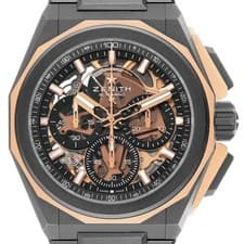 Zenith Defy Extreme Titanium Rose Gold Skeleton Mens Watch 87.9100.9004 Box Card