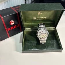 Rado Men Wristwatch Purple Horse Silver Round Silver Automatic Work 132653
