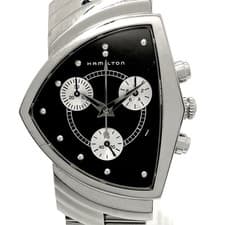 Hamilton Ventura H244121 Ventura Quartz Chronograph Black Dial Men's Watch