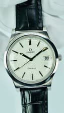 Vintage Omega Geneve Date Mens Wrist Watch 136.0102 WORKING 36mm