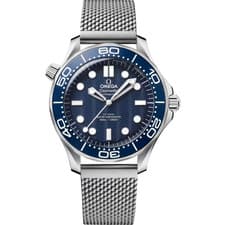 2026 Omega Seamaster Steel Blue Dial 42mm Auto Watch 210.30.42.20.03.002 unworn