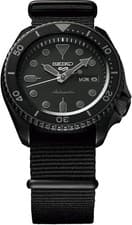 Seiko 5 Sports Street SBSA025 Automatic Blackout Men's Watch New Japan