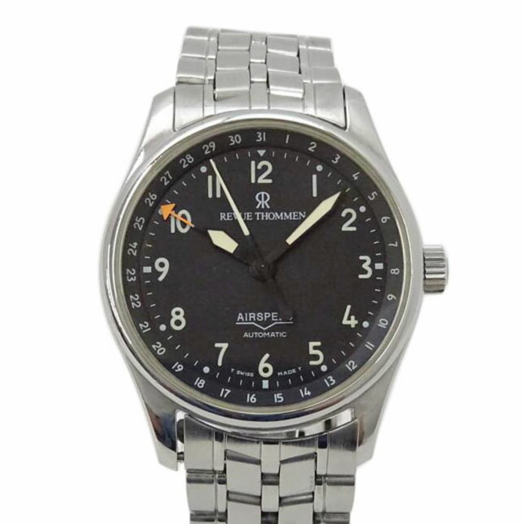 Revue Thommen Airspeed Automatic Watch Black Stainless Used B Rank From Japan Fr