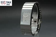 RARE [MINT] Rado Diastar 111.0479.3 Ceramics Black 24mm Quartz Watch From JAPAN