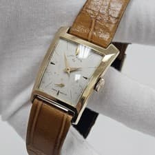 Lord Elgin Dunbar Asymmetrical ShockMaster Grade 718 23 J 14K Gold Filled Watch