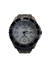 CITIZEN PROMASTER E168-003FR09 Solar White Dial Watch Near Mint JAPAN