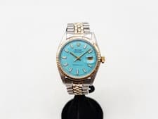 Estate $14,000 ROLEX DATEJUST MENS 14k Yellow Gold SS 1601 Tiffany & Co Watch