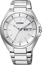 CITIZEN ATTESA AT6050-54A Eco-Drive Radio Clock Watch Day Date Display F/S Track