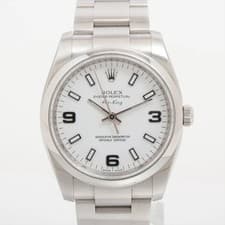 Rolex Oyster Perpetual Air-King 114200 SS SS AT white dial 3 Extra Links
