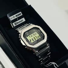 Casio GMWB5000D1JF G SHOCK Tough Solar Digital Watch Stainless Steel Excellent